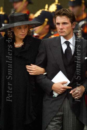 Delft 15 Oktober 2002
Begrafenis Prins Claus
Prinses Marilene met Prins Maurits