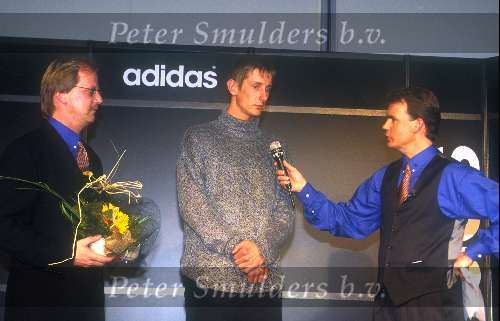 John Kraaijeveld (PR Adidas ) Edwin v d Sar en Sierd de Vos