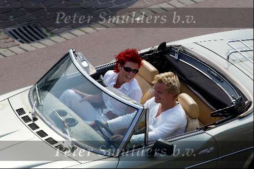 Scheveningen 1 juni 2003
Sander Foppele en kim lian v d Meij in cabrio