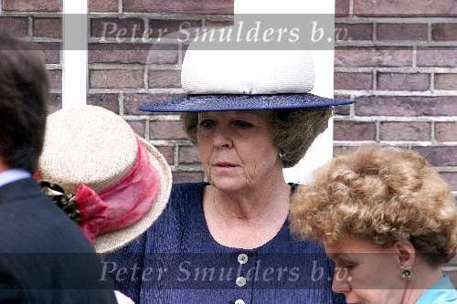 Utrecht 6 juli 2000
Prins Bernhard Jr en Annette Sekreve trouwen voor de wet in Utrecht.
Koningin Beatrix