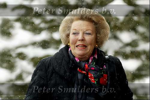 Lech 8 februari 2003
Koningin Beatrix in de sneeuw