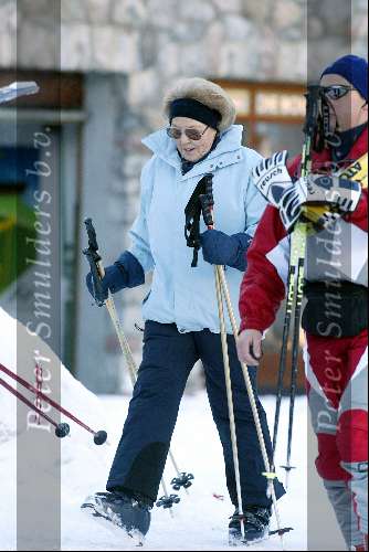 Lech 8 februari 2003
Koningin Beatrix op skivakantie in Lech
