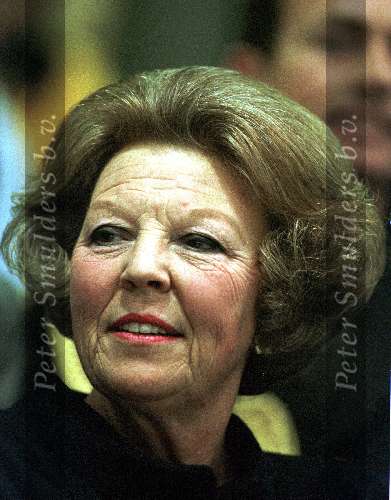 Heerenveen 13-03-99
Koningin Beatrix bij het WK Schaatsen