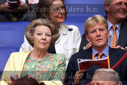 Amsterdam 21 juni 2000 euro 2000
Nederland-Frankrijk 3-2
Koningin Beatrix en Prins willem Alexander