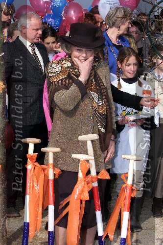 Utrecht 22 maart 2000
Nationale Boomplantdag  met koningin Beatrix.