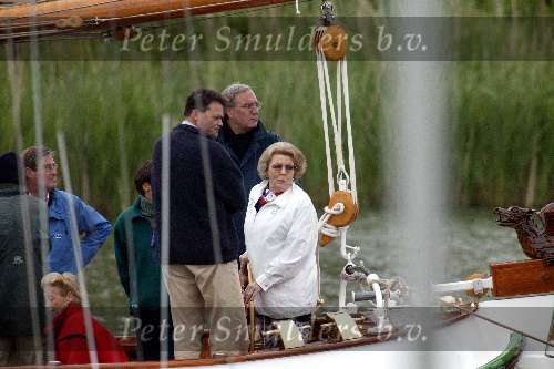 Muiden 25 mei 2003
Koningin Beatrix varen met de groene draeck