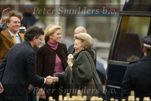 Den Haag 26 januari 2002
Prins Willem Aleander en Maxima vrijgezellendag in Madurodam.  
Koningin Beatrix
