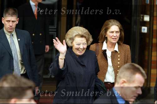 Scheveningen 27 januari 2002
Brunch van Maxima en Prins Willem Alexander in het Kurhaus. 
Koningin Beatrix