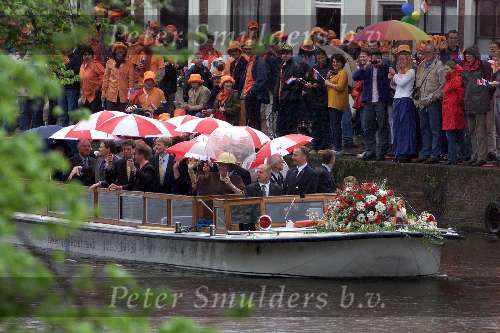 Leiden, 29 april 2000
Koninginnedag 2000
Koningin Beatrix op een rondvaartboot