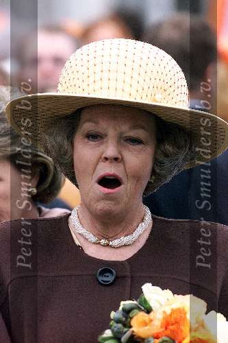 Katwijk 29 april 2000
Koninginnedag in Katwijk en Leiden.
Koningin Beatrix verbaasd