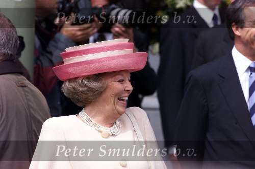 Den Haag 17 mei 2001
Trouwen Prins Constantijn en Prinses Laurentien Brinkhorst.
Koningin Beatrix