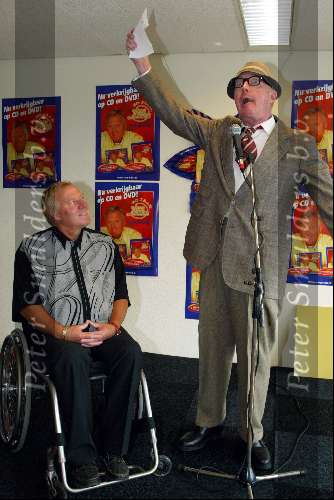 Hilversum 11 juni 2003
Presentatie dvd koos alberts 20 jaar
Andre v duin als wijdbeens