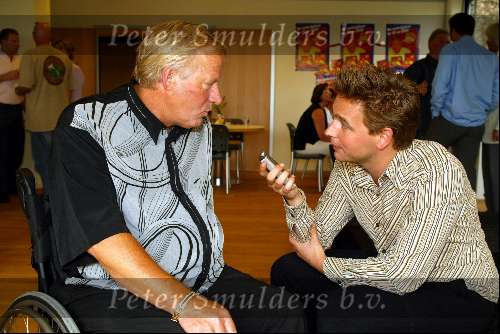 Hilversum 11 juni 2003
Koos alberts presentatie dvd en cd
Mathijs Albers intervieuwt Koos