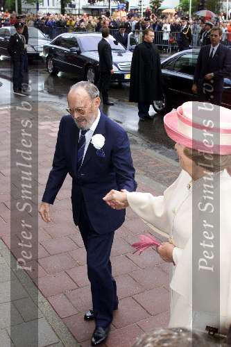 Den Haag 17 mei 2001
Trouwen Prins Constantijn en Prinses Laurentien Brinkhorst.
Koningin Beatrix met prins Bernhard