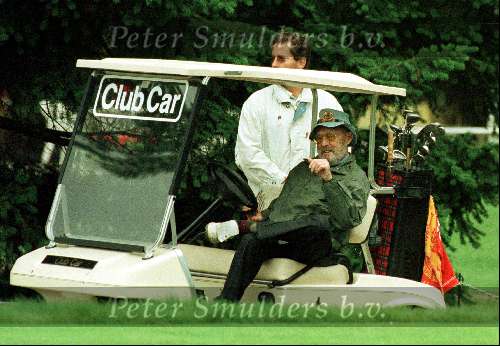 Hilversum, 29 juni 2000
Prins Bernhard in zijn buggy op de Hilversumsche Golfclub