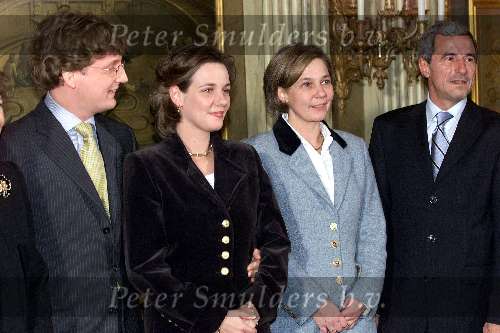 Apeldoorn, paleis \\\'t Loo
Verloving Prins Bernhard Jr. met Annette Sekreve en haar ouders