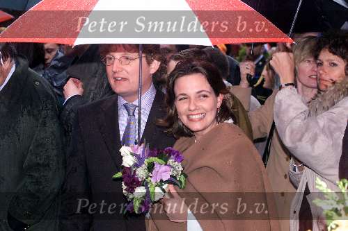 Leiden, 29 april 2000
Koninginnedag 2000
Prins Bernhard Jr. met zijn a.s. bruid Annette Sekreve