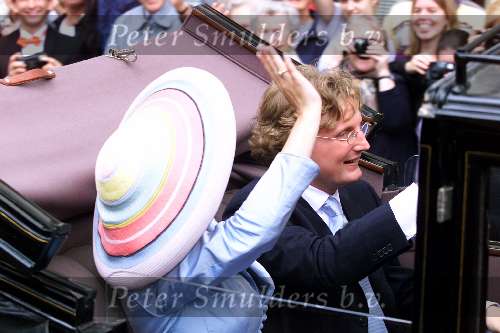 Utrecht 6 juli 2000
Prins Bernhard Jr en Annette Sekreve trouwen voor de wet in Utrecht.