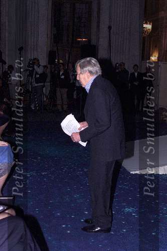 Amsterdam 11 december 2001
Uitreiking prijs van het Prins Claus fonds in het paleis op de dam. Prins Claus