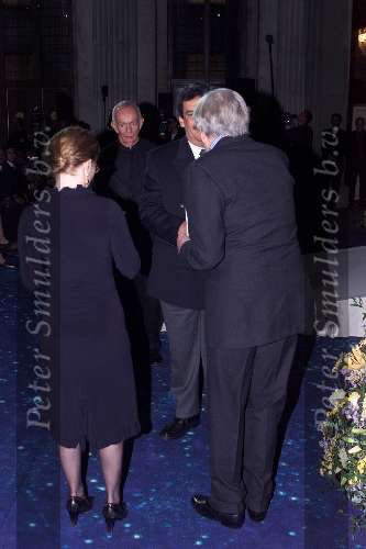Amsterdam 11 december 2001
Uitreiking prijs van het Prins Claus fonds in het paleis op de dam. Prins Claus