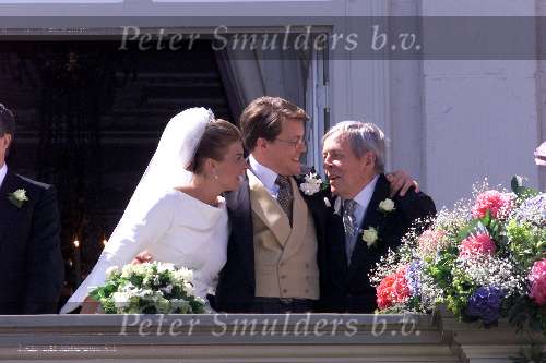 Den Haag 19 mei 2001
Laurentien Brinkhorst en Prins Constantijn trouwen voor de kerk.
Prins Claus