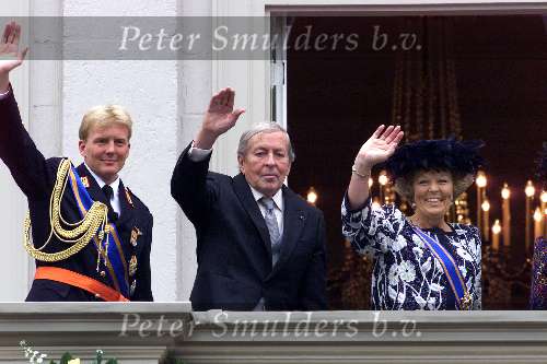 Prinsjesdag 21 September 1999 DEN HAAG
Koningin Beatrix, Prins Claus en Prins Willem Alexander