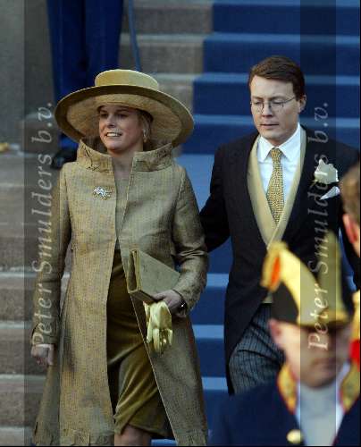 Amsterdam 2 februari 2002
Trouwen Prins Willem Alexander met Maxima
Laurentien Brinkhorst met Prins Constatijn