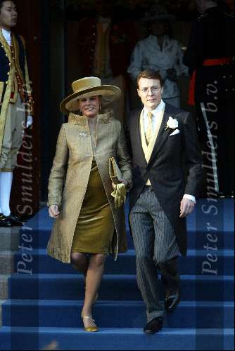 Amsterdam 2 februari 2002
Trouwen Prins Willem Alexander met Maxima
Laurentien Brinkhorst met Prins Constatijn