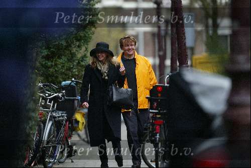 Amsterdam 8 maart 2003
Prins Friso en Mabel Wisse Smit gaan op bezoek bij Prins Maurits en Prinses Marilene