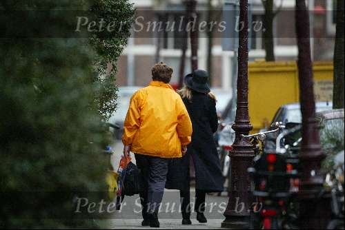 Amsterdam 8 maart 2003
Prins Friso en Mabel Wisse Smit gaan op bezoek bij Prins Maurits en Prinses Marilene