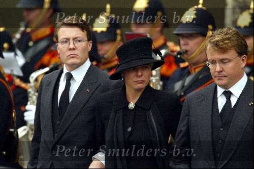 Delft 15 oktober 2002
Begrafenis Prins Claus.
Prins Friso, Prins Constantijn, Prinses Laurentien