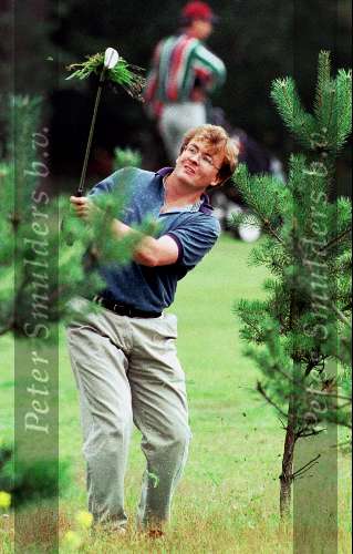Hilversum 23 maart 2002
Prins Friso tijdens een rondje golf op de Hilversumsche