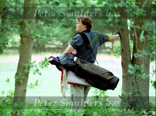 Hilversum 23 maart 2002
Prins Friso tijdens een rondje golf op de Hilversumsche