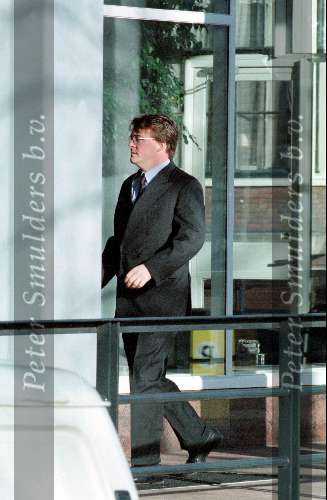 Prins Friso op weg naar zijn werk