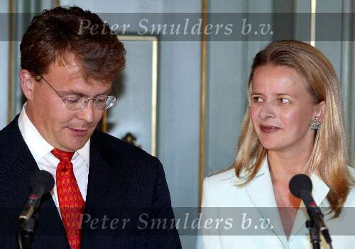 Den Haag 30 juni 2003
Verloving Mabel Wisse Smit  en Prins Friso  op huis ten bosch.