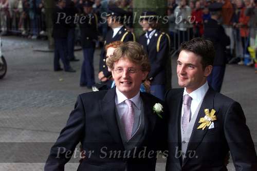 Utrecht 8 juli 2000
Trouwen  Prins Bernhard Jr en Annette Sekreve in domtoren in Utrecht.
Prins Bernhard jr en Prins Maurits