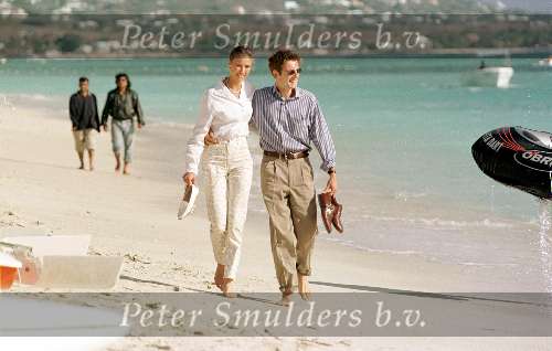 Mauritius 21 september 1998
Prins Maurits en Prinses Marilene op het strand