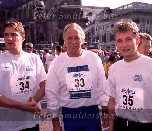 Marathon amsterdam 1990
Trainer    met Prins Maurits en Prins Bernhard Jr.