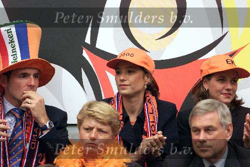 Amsterdam 21 juni 2000 euro 2000
Nederland-Frankrijk 3-2
Prins Maurits, prinses Marilene en Annette Sekreve