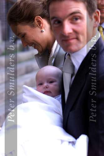 Amsterdam 23 september 2001
Prins Maurits en Prinses Marilene hun dochter Anna word gedoopt.