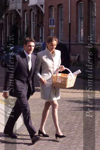 Amsterdam 23 september 2001
Prins Maurits en Prinses Marilene hun dochter Anna word gedoopt.