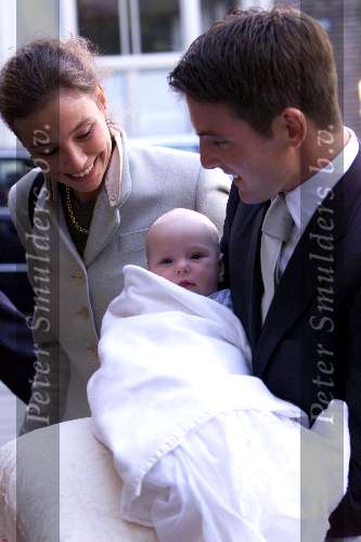 Amsterdam 23 september 2001
Prins Maurits en Prinses Marilene hun dochter Anna word gedoopt.