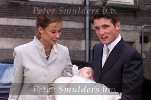 Amsterdam 23 september 2001
Prins Maurits en Prinses Marilene hun dochter Anna word gedoopt.
