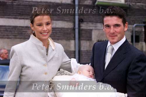 Amsterdam 23 september 2001
Prins Maurits en Prinses Marilene hun dochter Anna word gedoopt.