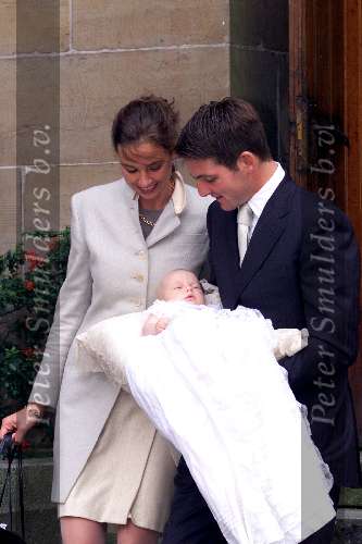 Amsterdam 23 september 2001
Prins Maurits en Prinses Marilene hun dochter Anna word gedoopt.