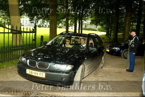Soestdijk 28 juni 2002
Prins Bernhard 91  jaar
Prinses Margriet en Prins Maurits in zijn BMW Break 3 serie