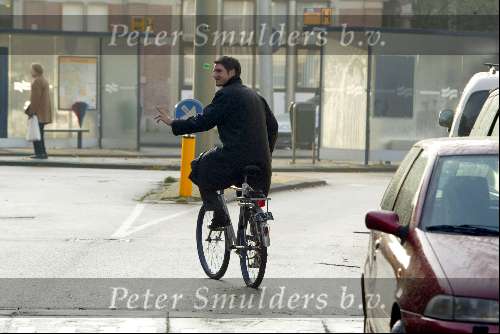 Amsterdam 30 oktober 2002
Prins Maurits gaat op de fiets Lucas aangeven
