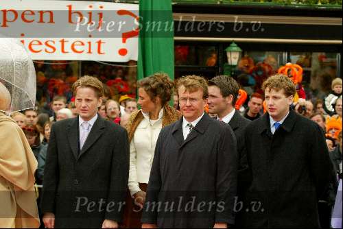 Meppel 30 april 2002
Koninginnedag 2002 
Prins Friso,Prins Maurits, Prins Floris, Prins Pieter Christiaan, Prinses Marilene