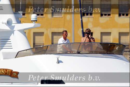 Porto Ercole 20 juli 2003
Prins Pieter Christaan met verrekijker