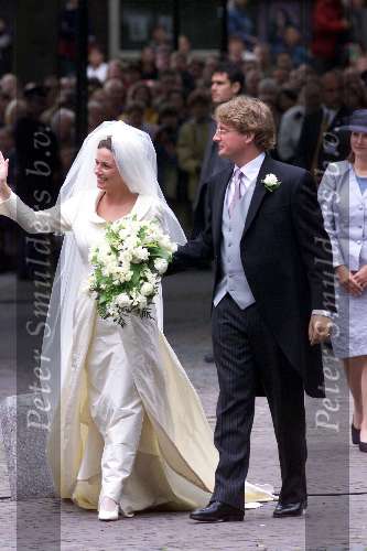 Utrecht 8 juli 2000
Trouwen  Prins Bernhard Jr en Prinses Annette Sekreve in domtoren in Utrecht.